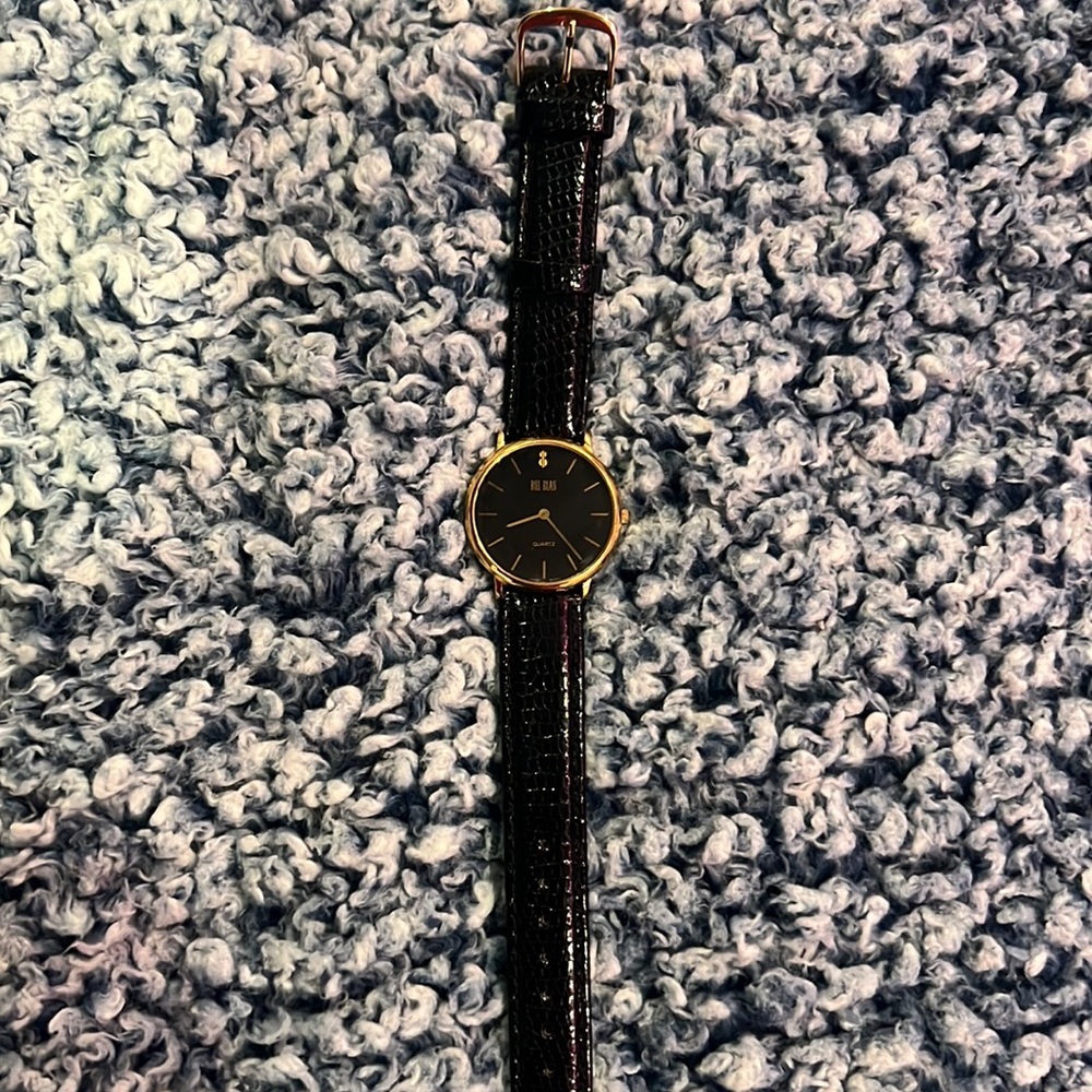 Lizard skin watchband Bill Blast watch (batteries not included)